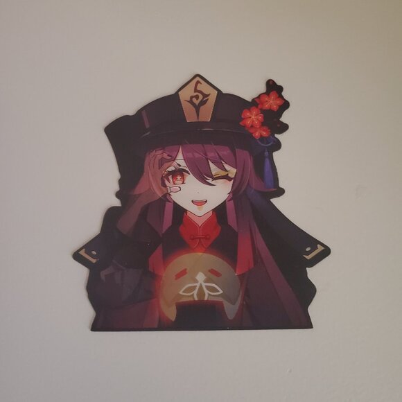 Genshin Impact Hu Tao 3D View Perspective Changing Sticker - Picture 8 of 9